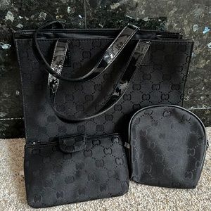 Black purse set